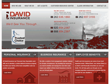 Tablet Screenshot of davidinsurance.com